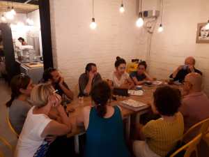 Elementary class giving presentation